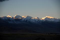 06 Labuche Kang III E and Labuche Kang I At Sunrise From Across Tingri Plain